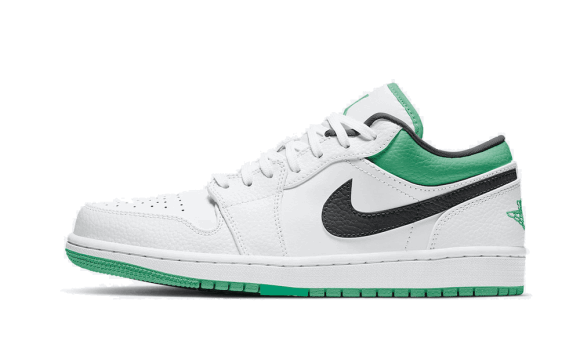 Air Jordan 1 Low Alb Lucky Verde Negru Restock