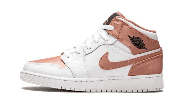 Air Jordan 1 Mid White Rose Gold (gs) Restock