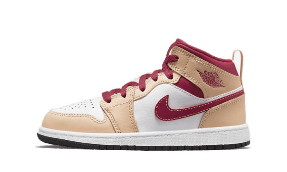 Restock Air Jordan 1 Mid Bej Roșu (ps)