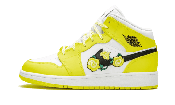 Reaprovizionare Air Jordan 1 Mid Dynamic Yellow Floral (gs)