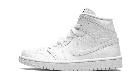 Reaprovizionare Air Jordan 1 Mid White Snakeskin (w)