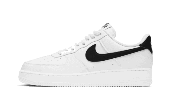 Nike Air Force 1 Low 07 Alb Negru Piele Pietrișată