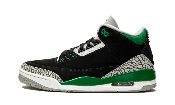 Reaprovizionare Air Jordan 3 Pin Verde Ciment Gri