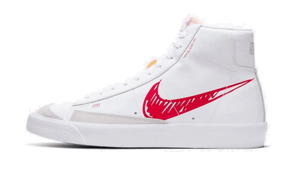 Nike Blazer Mid 77 Sketch Alb Roșu Restock