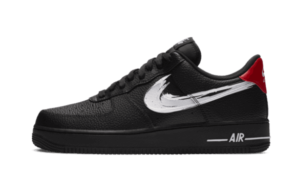 Nike Air Force 1 Low Brushstroke Negru Restock