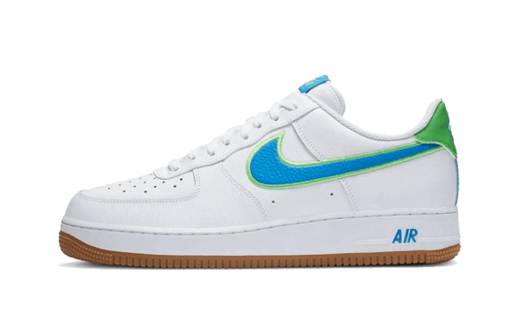 Reaprovizionare Nike Air Force 1 Low Alb Otravă Verde Foto Albastru Gumă