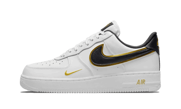 Nike Air Force 1 Low 07 Lv8 Dublu Swoosh Alb Metalic Auriu Restock