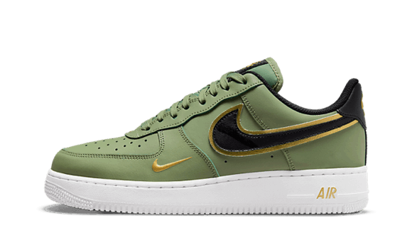 Reaprovizionare Nike Air Force 1 Low 07 Lv8 Double Swoosh Olive Gold Black
