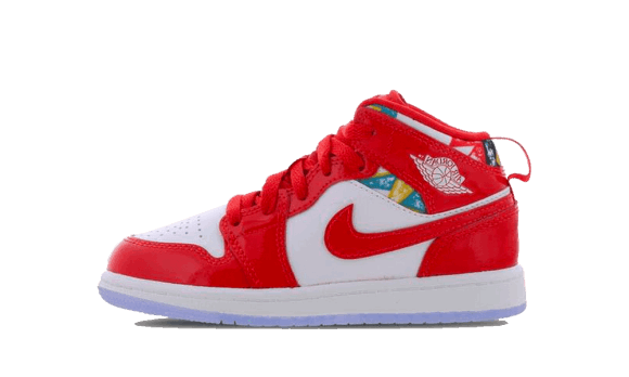 Restock Air Jordan 1 Mid Barcelona Pulover Rosu Patent (ps)