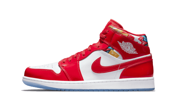 Restock Air Jordan 1 Mid Barcelona Pulover Rosu Patent