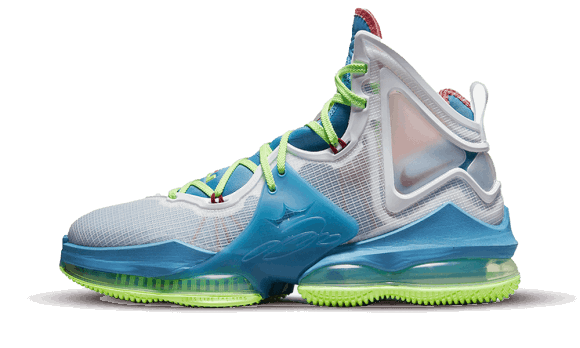 Reaprovizionare Nike Lebron 19 Olandez Albastru Lime Strălucire