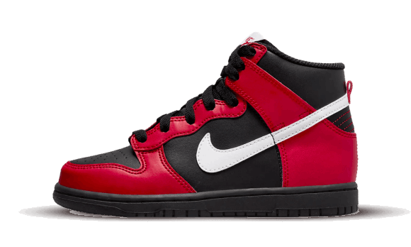 Reaprovizionare Nike Dunk High Negru Roșu (td)