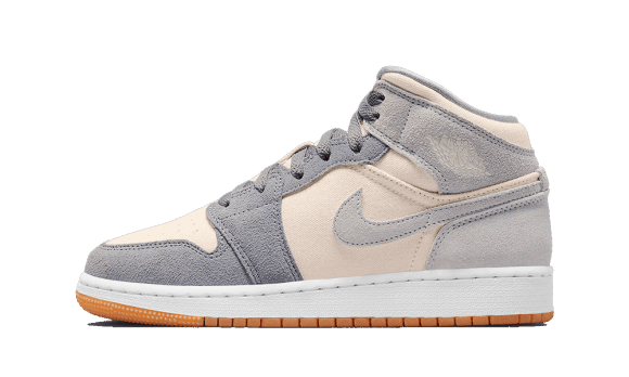 Reaprovizionare Air Jordan 1 Mid Se Particule De Lapte De Cocos Gri (gs)