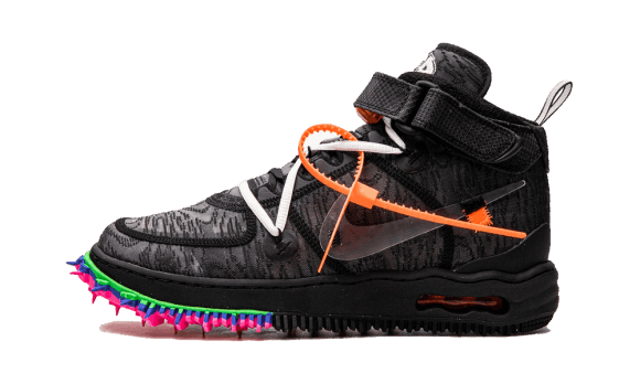 Reaprovizionare Nike Air Force 1 Mid-alb Negru