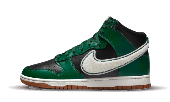 Reaprovizionare Nike Dunk High Chenille Swoosh Negru Verde