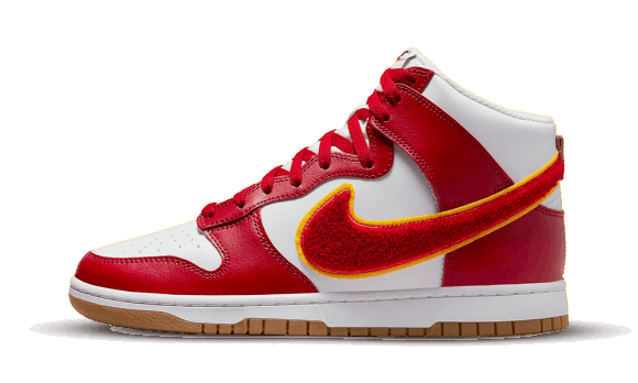 Reaprovizionare Nike Dunk High Chenille Swoosh Roșu