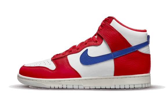 Reaprovizionare Nike Dunk High Alb University Red Game Royal
