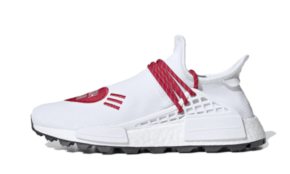 Restock Nmd Hu Pharrell Uman Făcut Alb Roșu